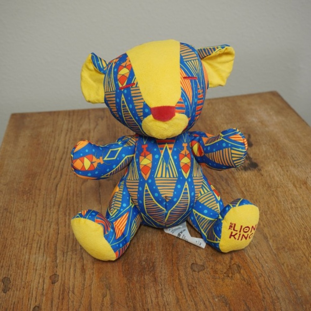 Disney The Lion King Plush Blue Geometric Tribal Pattern Collectible‎ Toy